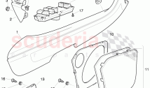 armrest for door trim panel, trim for switch, loudspeaker grille, D >> - MJ 2008