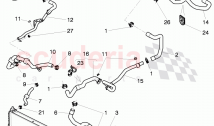 Coolant hoses and pipes, Engine bay, D >> - MJ 2014
