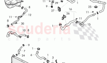 Coolant hoses and pipes, Engine bay, D - MJ 2015>>