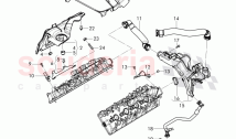 Crankcase breather, cover for intake manifold, engine cover plate