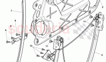 window lifter, guide channels, window slot seal for door