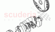 flywheel, v-belt pulley with vibration, damper
