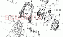 seat, backrest cushion with cover, headrest, D >> - MJ 2014