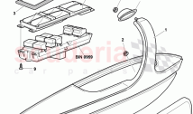 armrest for door trim panel, D >> - MJ 2008