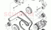 Alternator, connecting and mounting parts, for alternator, v-ribbed belt, tensioni&hellip;