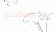 Original Accessories, 1 set of vent wings for service installation, fuel tank, cap