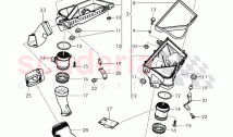 air cleaner with connecting, parts, mass air flow sensor, D - MJ 2016>>