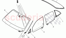 windshield glass, rear and side window, D >> - MJ 2016
