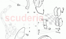 brake caliper, splash shield for brake disc, for vehicles with ceramic, brake disc