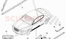 trim for door window frame, GT DIAMOND SERIES
