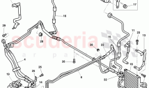 oil pressure line for gear oil cooling, Gear oil cooler, F 3W-5-026 830>> 3W-6-030&hellip;