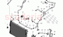 Coolant hoses and pipes, Engine bay, F 3W-F-044 096>>, F ZA-F-044 096>>