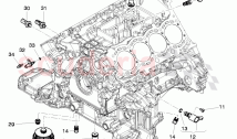 oil pump, oil strainer, control flap, oil pressure gauge sender