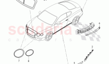 Original Accessories, trim for door window frame, trim strip for fender and door, &hellip;