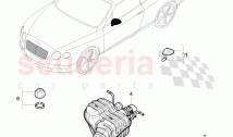 Original Accessories, rear view mirror, exhaust silencer, rear, fuel tank, cap
