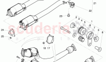 exhaust pipe with catalyst