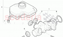 brake master cylinder with attachment parts