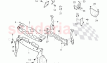 Front end section, repair plate -, cross member, push-on type