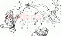 water cooling for turbocharger