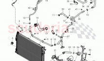 Coolant hoses and pipes, Engine bay, F 3W-F-044 096>>, F ZA-F-044 096>>