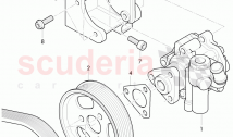 vane type pump with ribbed, belt pulley, bracket for vane pump