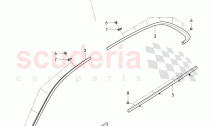 Original Accessories, trim for door window frame, trim strip for fender and door