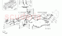 OIL PIPES AND ENGINE OIL LEVEL SENSOR