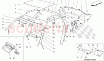 HEADLINER TRIM AND ACCESSORIES -Not for Spider 16M-