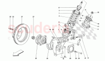 Rear Suspension - Shock Absorber and Brake Disc - Valid From Car Ass. Nr. 8799