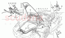 FRONT HOOD AND OPENING DEVICE