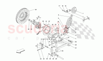 Front Suspension - shock absorber and brake disc