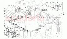 Secondary air pump and lines