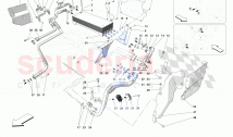 GEARBOX OIL HEAT EXCHANGER AND PIPES - HEAT EXCHANGER AND REAR PIPES