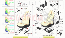 FRONT SEATS - SEATS AND GUIDE RAILS