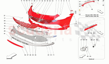 FRONT BUMPER parts for Ferrari Roma USA
