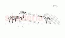 Gearbox Shifting Rods And Forks