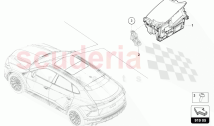 CONTROL UNIT FOR WINDSCREEN PROJECTION (HEAD-UP-DISPLAY)