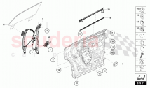 WINDOW LIFTER, DOOR HANDLE - REAR