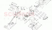STEERING COLUMN AND STEERING WHEEL UNIT