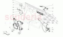 REAR DOORS: MECHANISMS (Not available with: CENTRALIZED ELECTRICAL LOCKING)