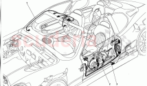 ELECTRICAL SYSTEM: DRIVER'S DOOR AND FRONT CEILING LIGHT HARNESS