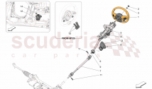 STEERING COLUMN AND STEERING WHEEL UNIT