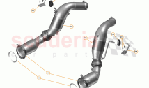 43 - EXHAUST - 43.1 - LINK PIPE / CATALYST ASSEMBLY