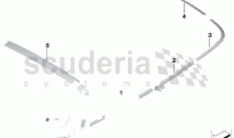 Waistrail/windscreen surround, polished