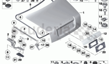SINGLE COMPONENTS FOR TRUNK LID