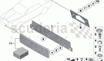 Registration plate mounting