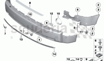 Trim panel, bumper, front