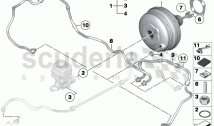 Power brake unit depression