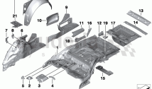FLOOR PANEL TRUNK/WHEEL HOUSING REAR