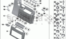 Door trim panel, front / from 01/2009